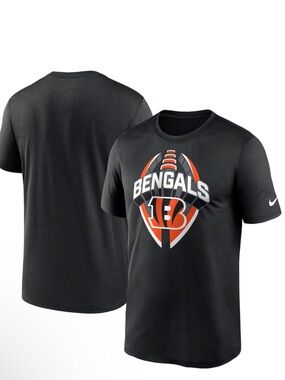 Cincinnati Bengals Nike DRI FIT Legend Icon Performance T-Shirt Black 3XL NEW